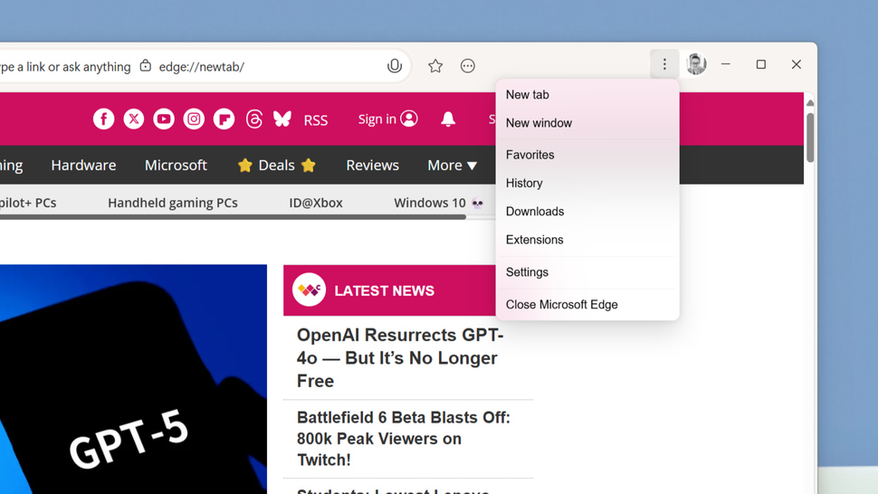 Edge Browser Makeover: Microsoft Developing Major AI Update Code-Named "Olympia" with Simpler UI More in Line with Win11 Style